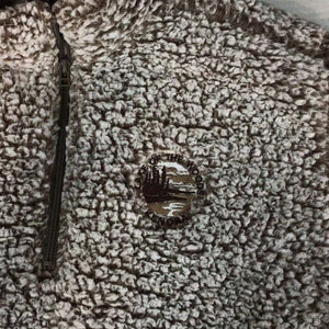 Unisex Quarter Zip Sweatshirt (Brown)