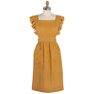 Ruffle Sleeve Waffle Apron