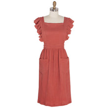 Load image into Gallery viewer, Ruffle Sleeve Waffle Apron
