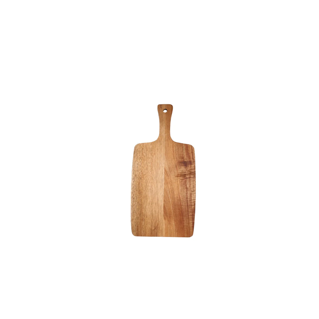 Logan Acacia Serving Board With Handle Large Natural