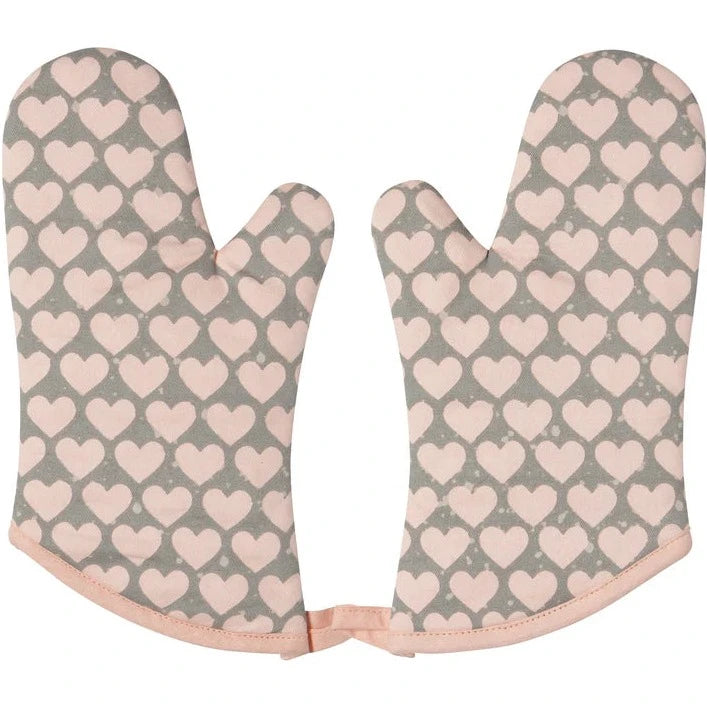 Heart Oven Mitts