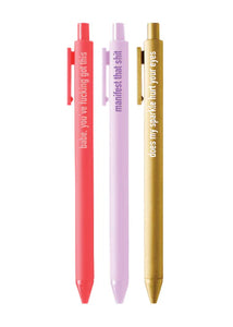 Pens Assorted Sayings