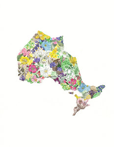 Wild Flower Map Prints