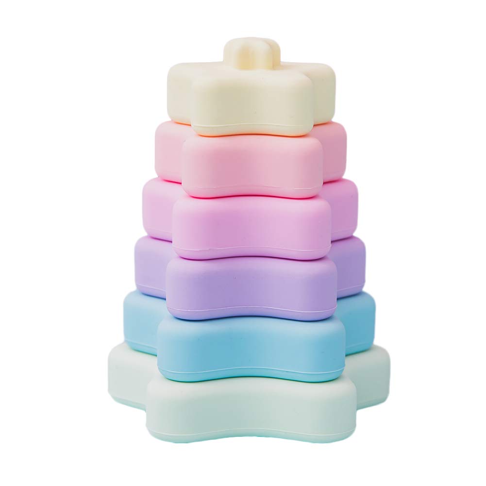 Silicone Star Stacking Toy Set