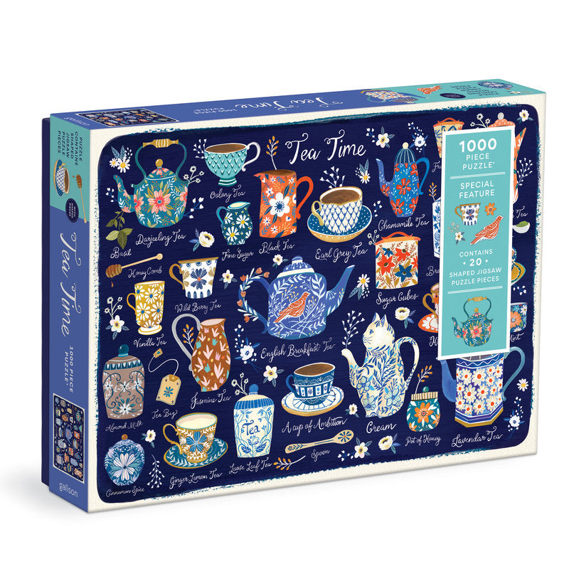Tea Time 1000 Piece Puzzle With Shaped Pieces