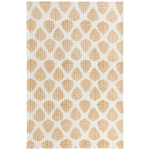 Waffle Leaf Print Tea Towel