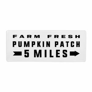 Pumpkin Patch Metal Sign