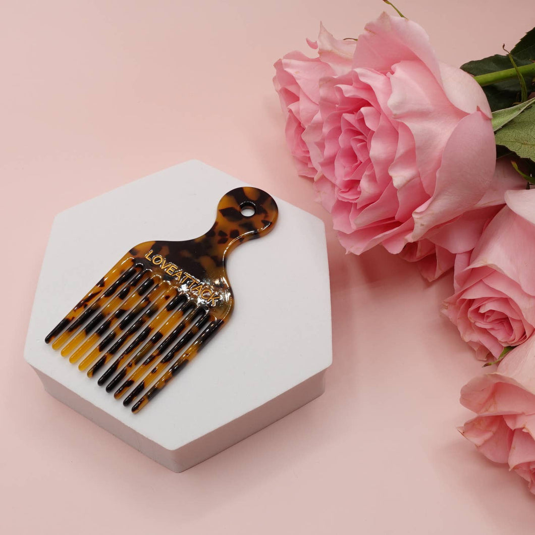 Cellulose Acetate Pick Hair Comb
