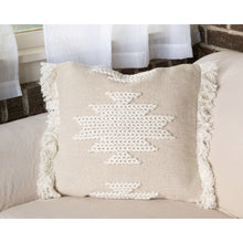 Load image into Gallery viewer, Hand Woven Auden Pillow White
