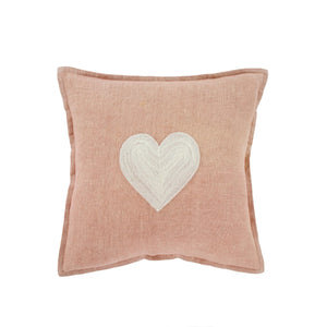 Heart Linen Pillow
