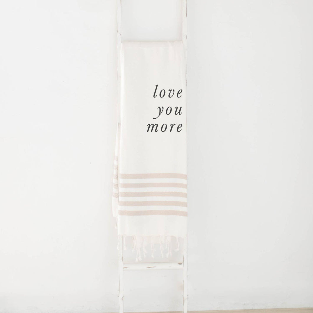 Love You More Lightweight Throw Blanket