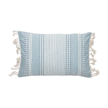 Load image into Gallery viewer, Hand Woven Nila Pillow Blue
