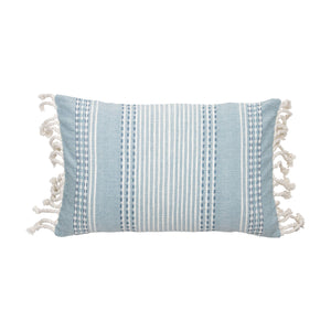 Hand Woven Nila Pillow Blue