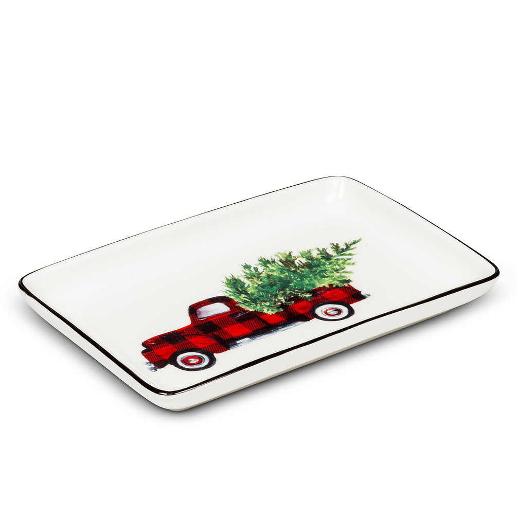 Buffalo Check Truck Rectangle Tray