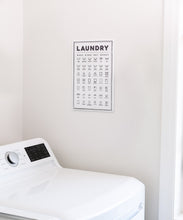 Load image into Gallery viewer, Laundry Symbols Wall Sign
