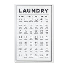 Load image into Gallery viewer, Laundry Symbols Wall Sign
