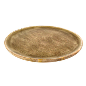 Mandala Enameled Wood Tray - Large