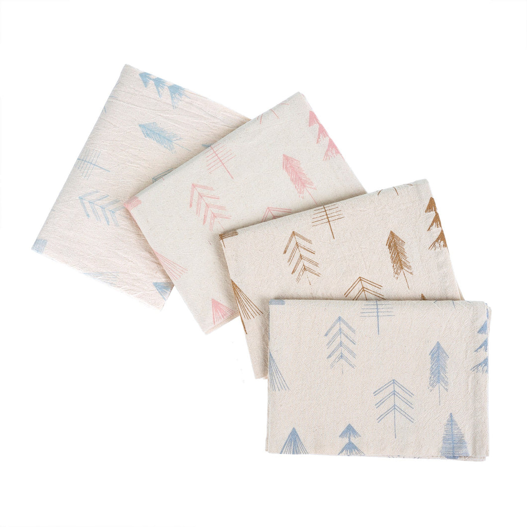 Festive Tree Tea Towels - Set of 4
