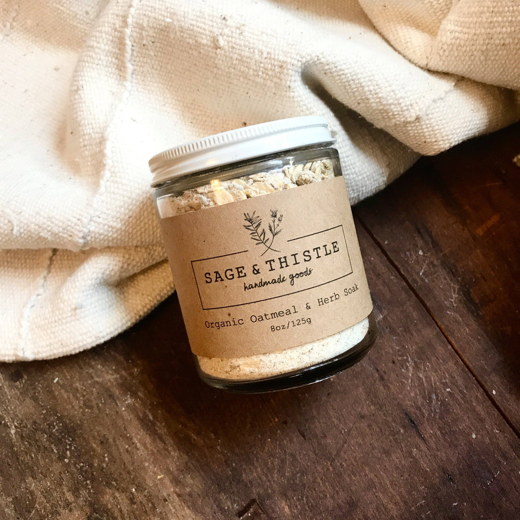 Organic Oat & Herb Soak: 8oz