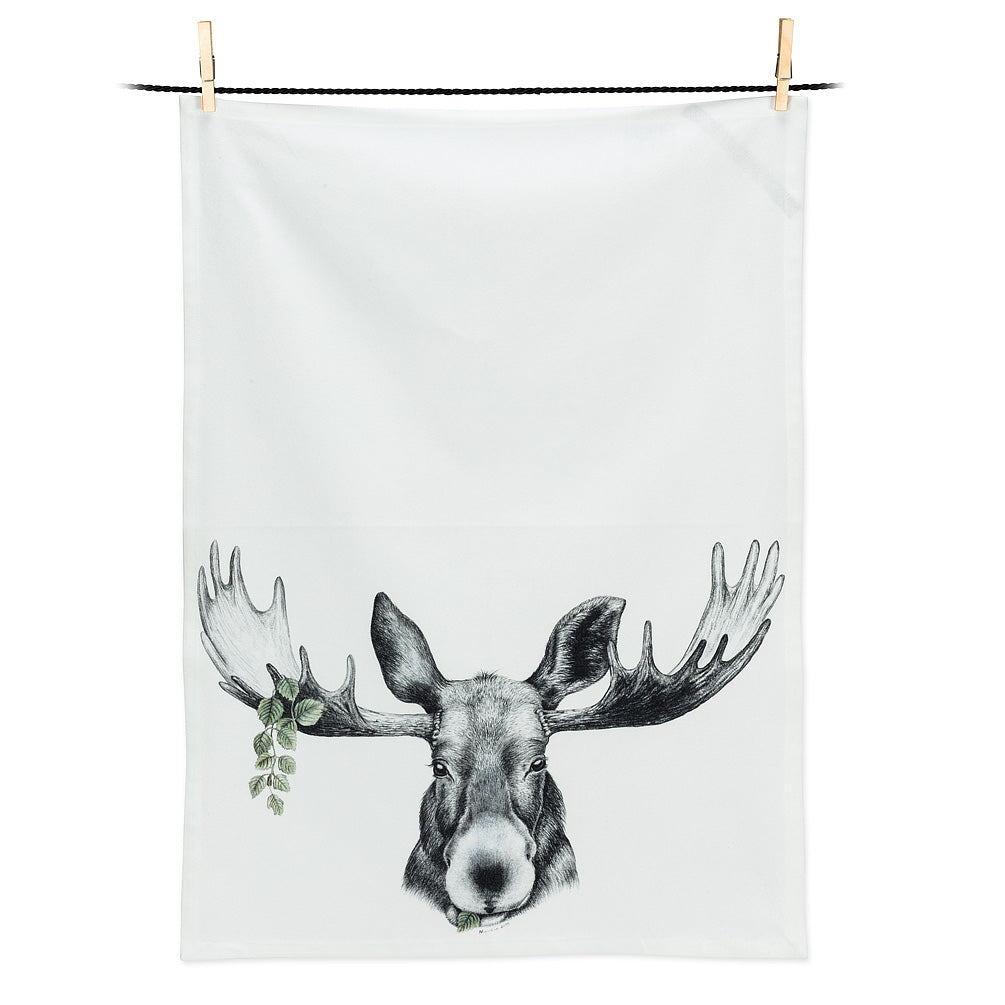 Forest Moose Tea Towel