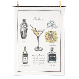 Martini Recipe Tea Towel