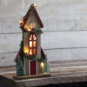 HAR Tall Winter Village LED House