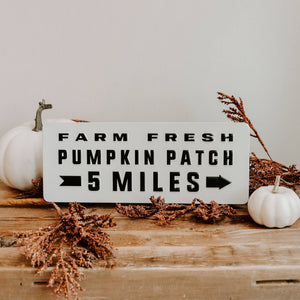 Pumpkin Patch Metal Sign