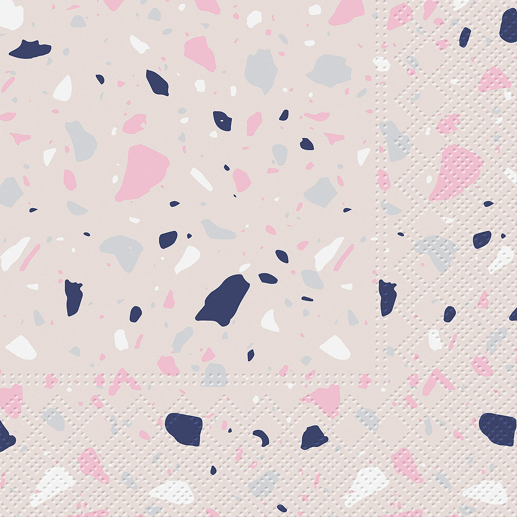 Luncheon Terrazzo Napkins. 20 Pack