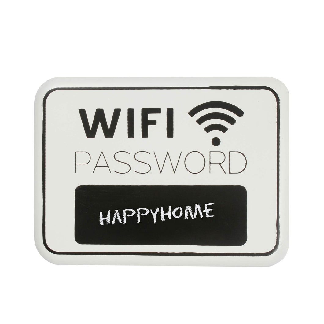 Wifi Password Iron Wall Plaque