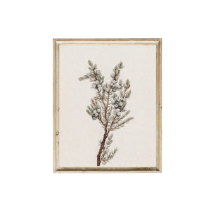 Winter Greenery Vintage Art