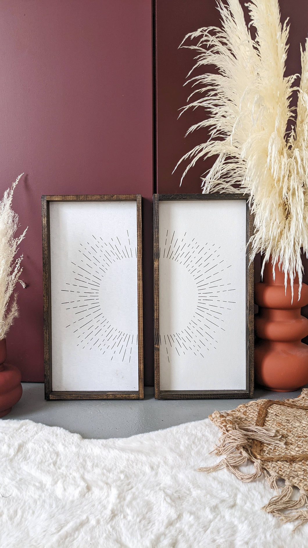 Sunburst Wood Sign