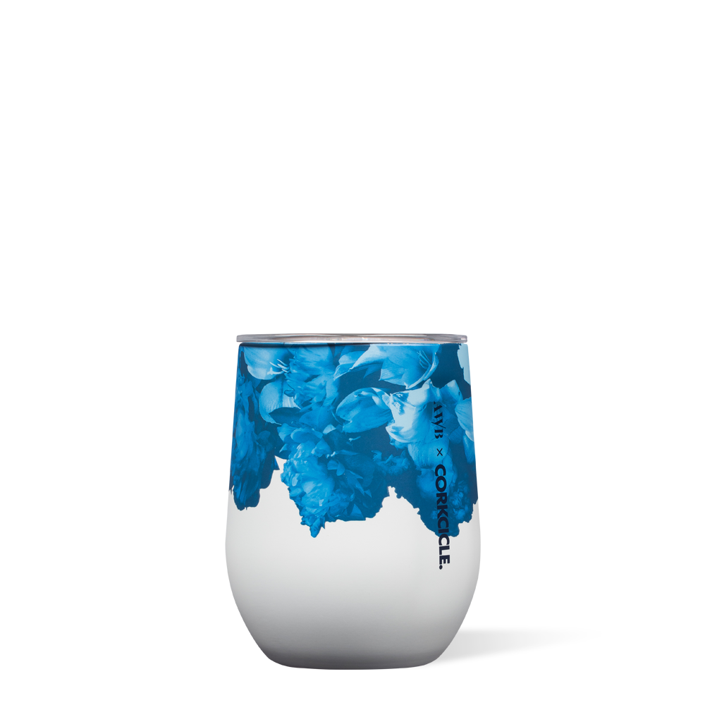 Stemless - 12oz Ashley Woodson Bailey Dutch  Love Blue