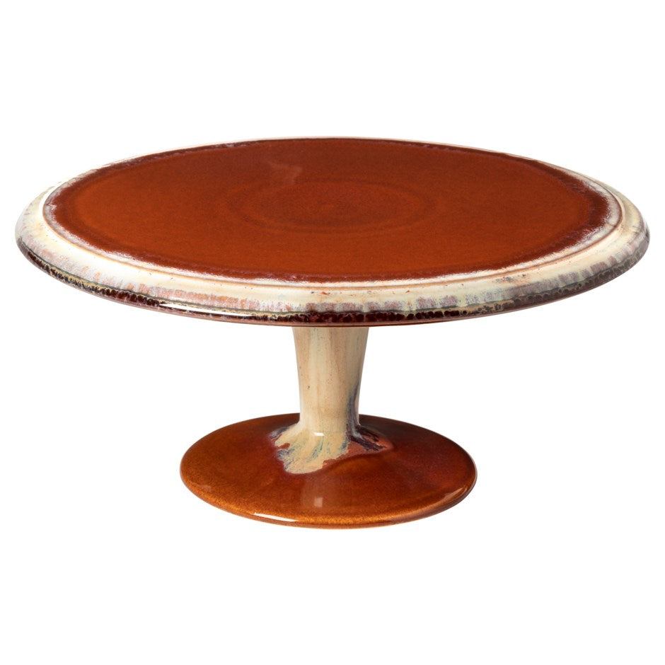 Poterie Caramel Serving Bowls & Footed Plate