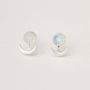 Stone Moon Phase Ear Jacket
