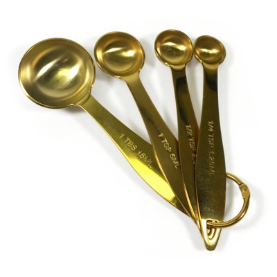 Measuring Spoons Gold (Set of 4)