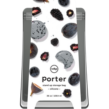 Load image into Gallery viewer, W&amp;P Porter Stand Up Charcoal Silicone Storage Bags
