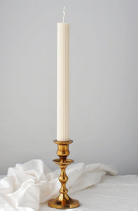 Ribbed Taper Candle Set of 2