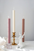 Load image into Gallery viewer, Ribbed Taper Candle Set of 2

