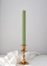 Load image into Gallery viewer, Ribbed Taper Candle Set of 2

