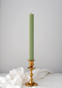 Ribbed Taper Candle Set of 2
