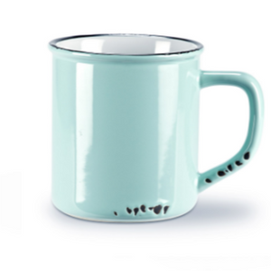 Enamel Look Mint Mug