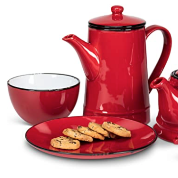 ABB Plate Enamel Look Red