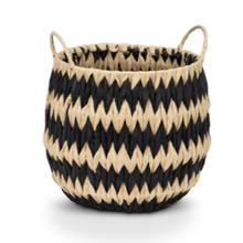 Load image into Gallery viewer, ABB Black Wide Zigzag Baskets

