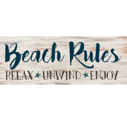EDE Beach Rules Pallet Decor