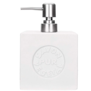COOP Square Savon de Marseilles White Ceramic Soap Pump
