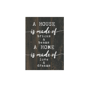 SDS A House Is Made Of ... Wall Plaque