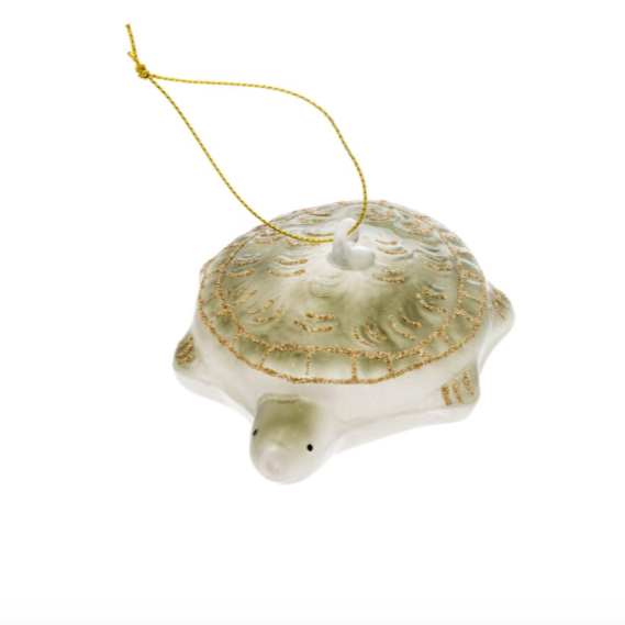 IND Glass Turtle Ornament