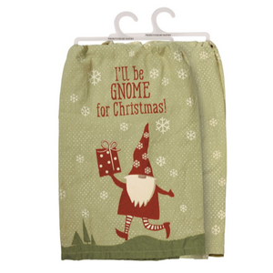 Prim Gnome Christmas Tea Towel
