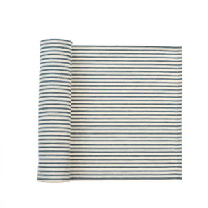 IND Navy Striped Table Runner