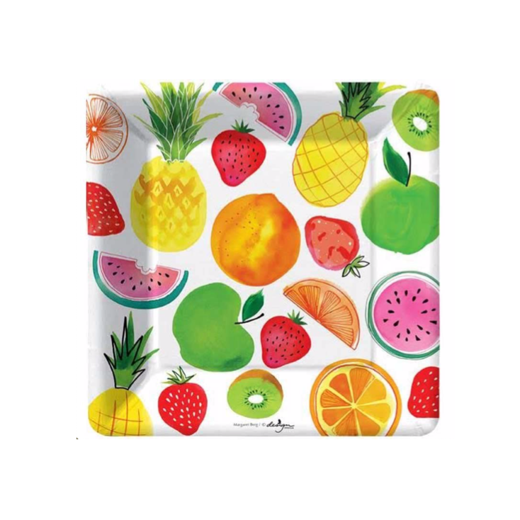 BF Fruit Salad Paper Plates set of 8